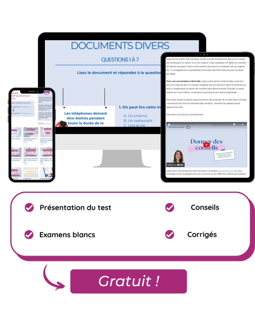 préparation gratuite tef canada